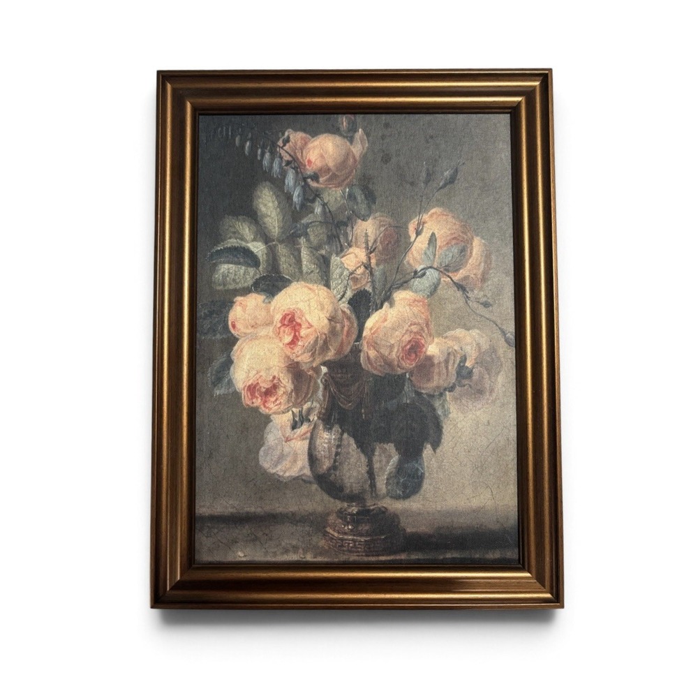 Target Threshold Antique Style Peony Floral Wall Art